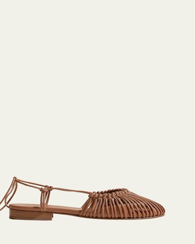 Mantera Knotted Leather Sandals
